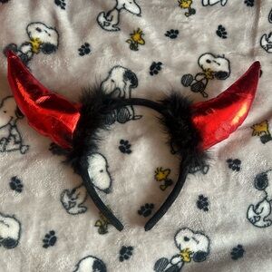 Red Devil Horns Headband